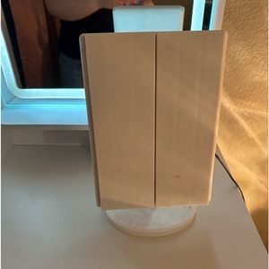 White makeup mirror
